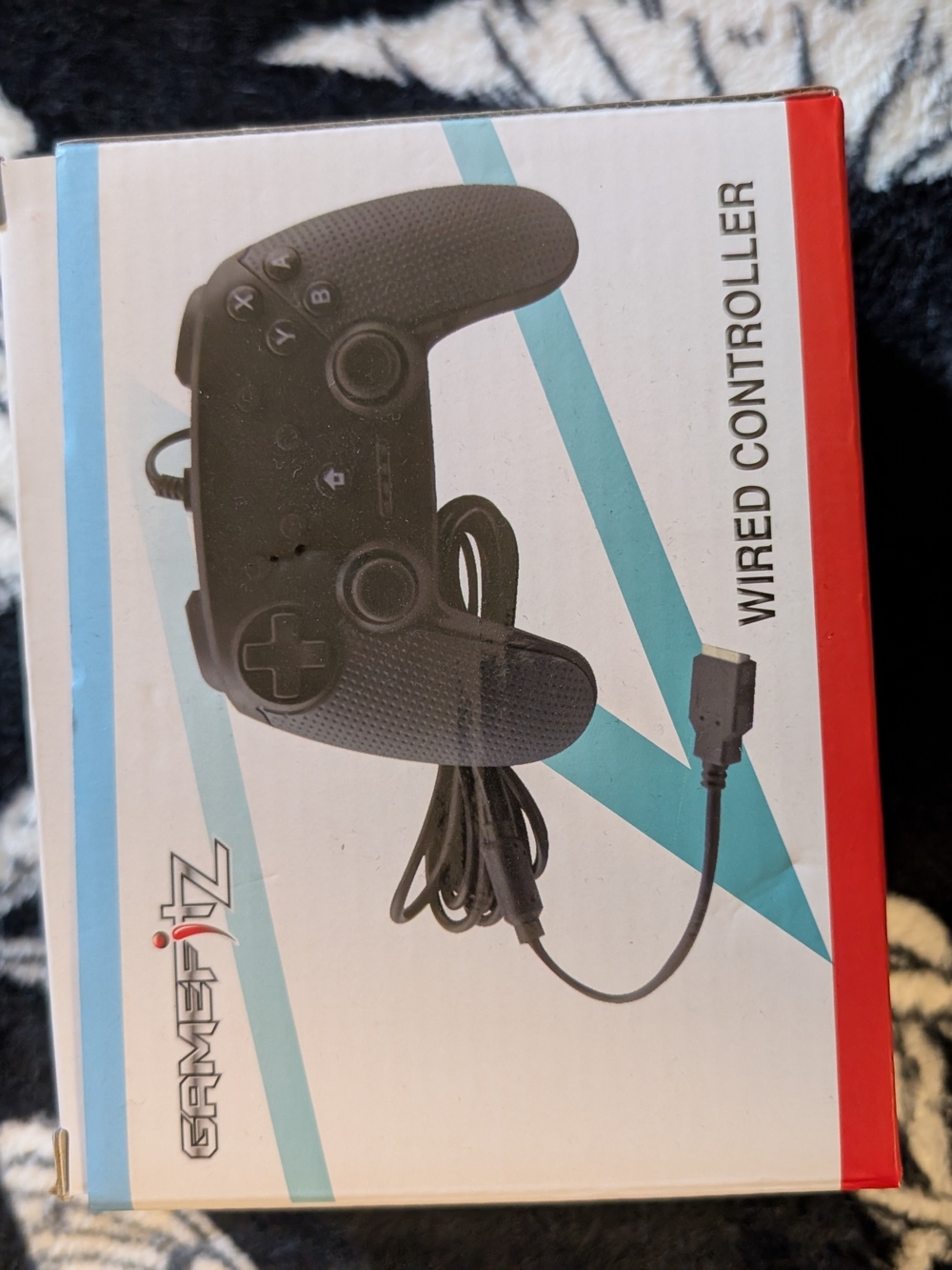 GameFitz Blue & Black Wired Gaming Controller USB